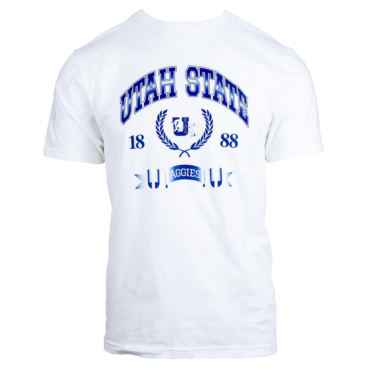Utah State Retro Bull Unisex T-Shirt white?resizeid=2&resizeh=300&resizew=300